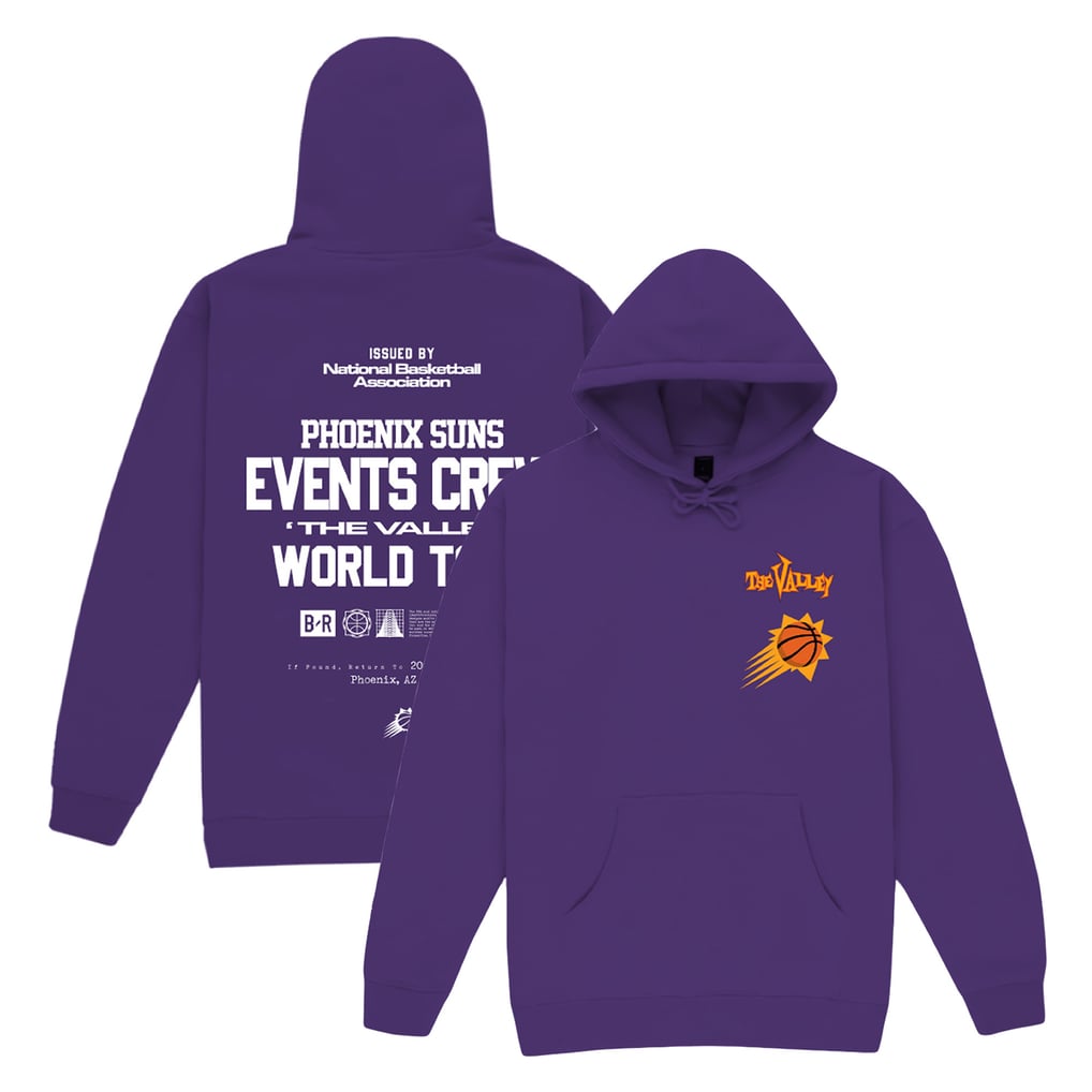 Phoenix Suns Bleacher Report x Mitchell & Ness Unisex Backstage Crew Pullover Hoodie - Purple